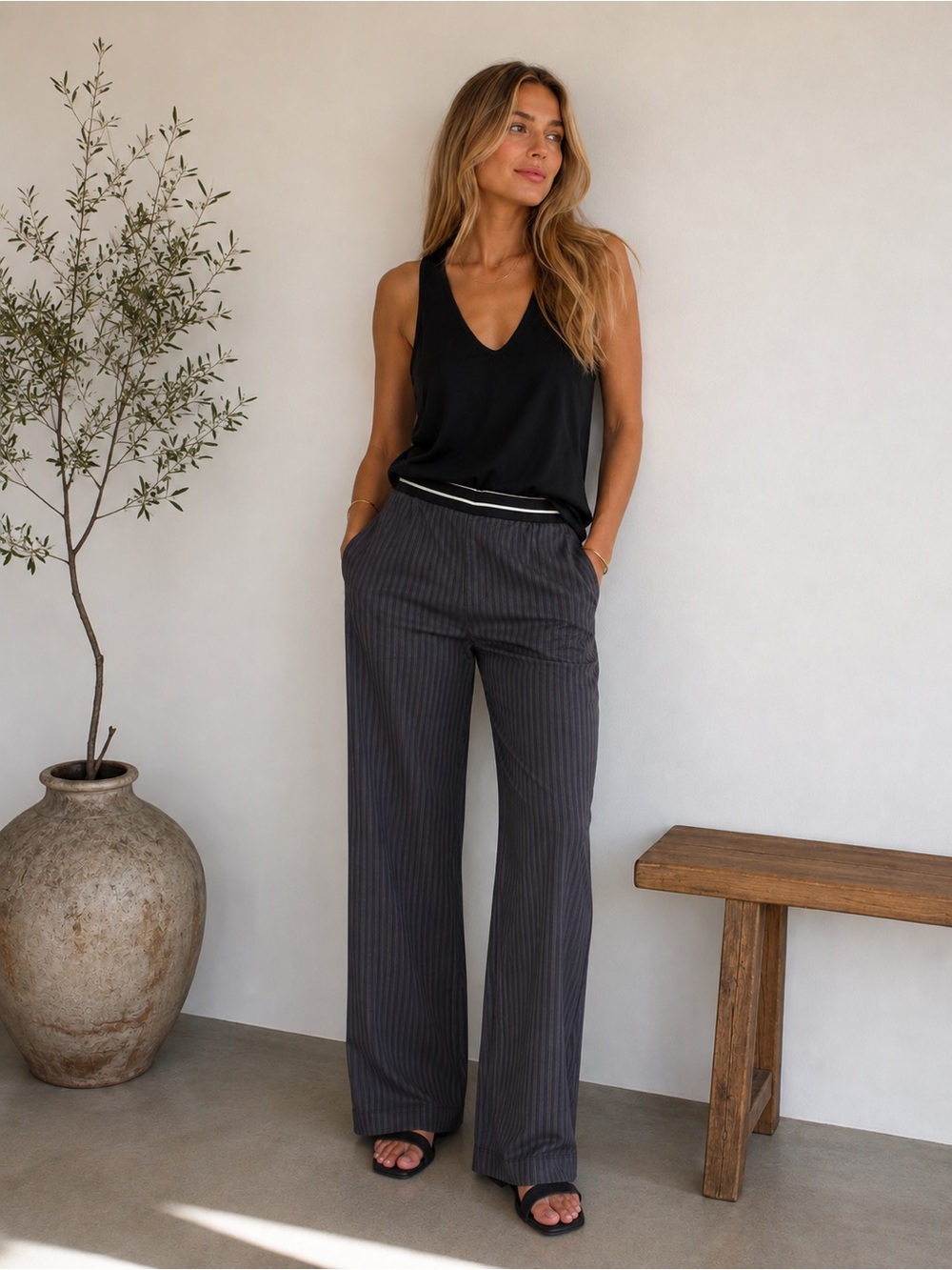 Humanoid  women’s relaxed striped trousers
